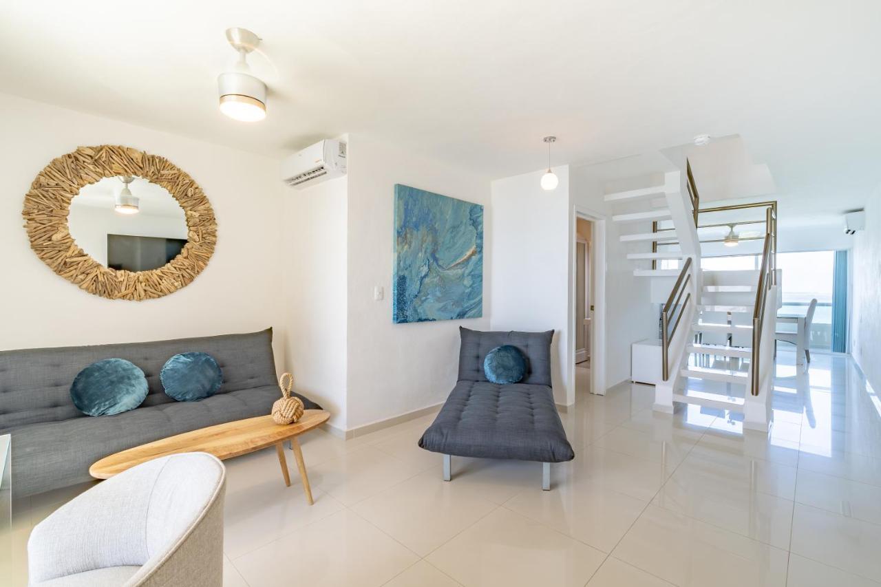 Ocean View Three Bedroom, Three Story Penthouse By The Beach Cancún Eksteriør bilde