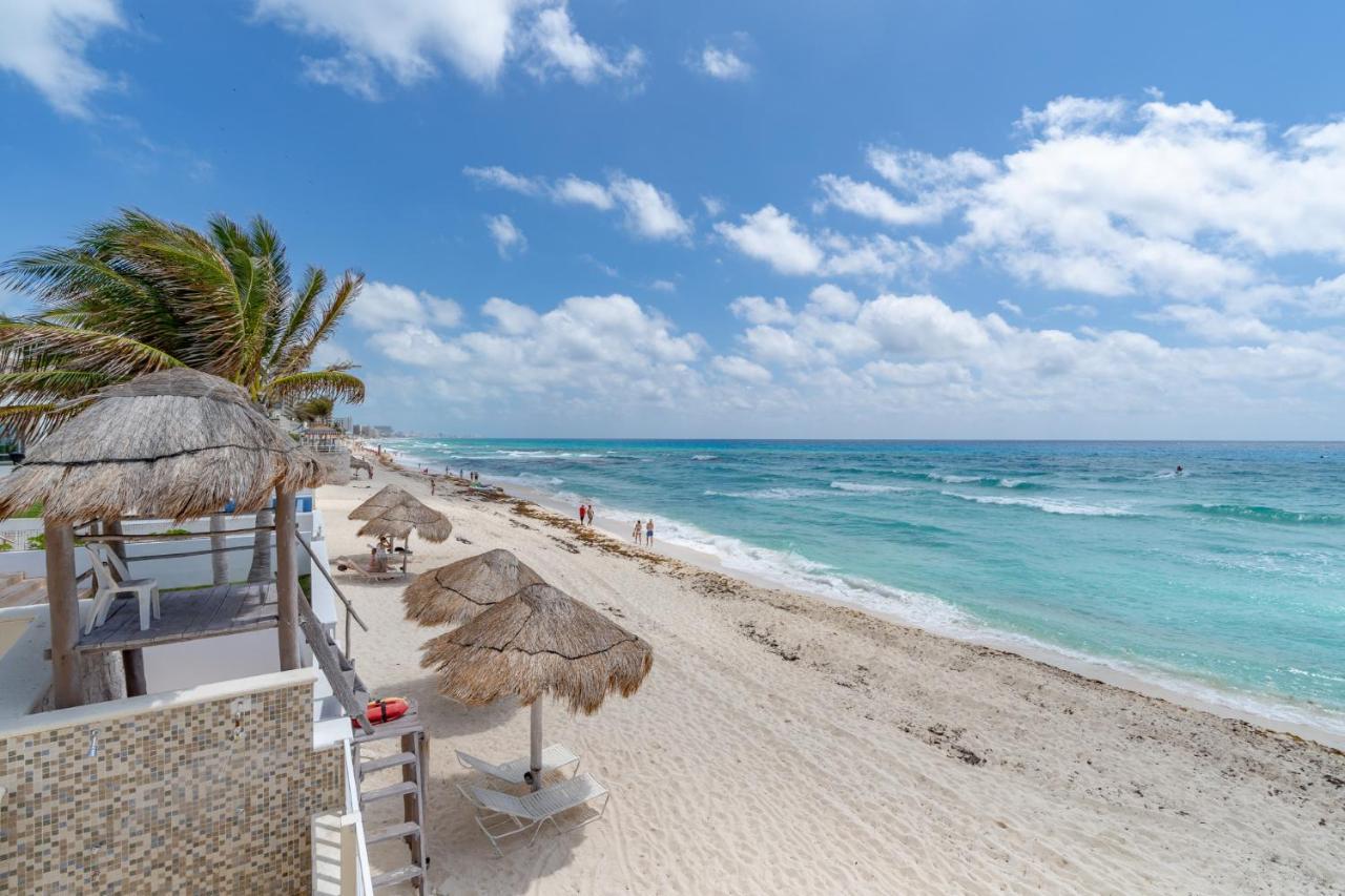 Ocean View Three Bedroom, Three Story Penthouse By The Beach Cancún Eksteriør bilde