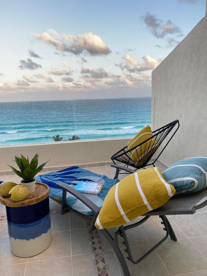 Ocean View Three Bedroom, Three Story Penthouse By The Beach Cancún Eksteriør bilde