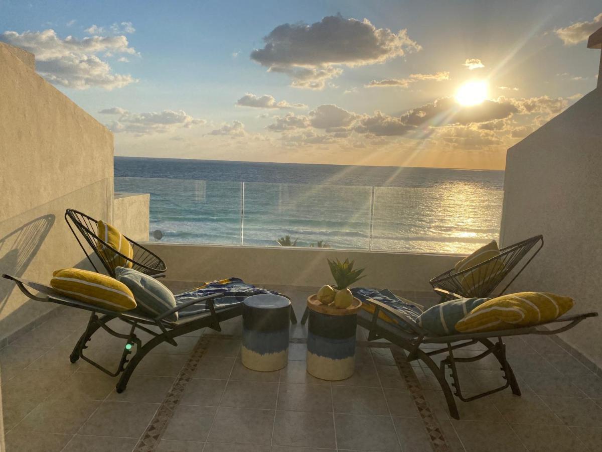 Ocean View Three Bedroom, Three Story Penthouse By The Beach Cancún Eksteriør bilde